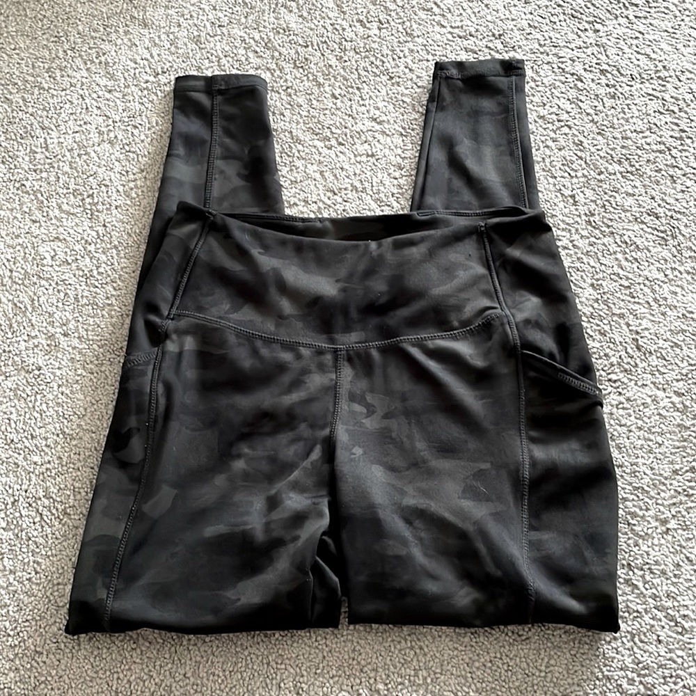 Long black camp leggings